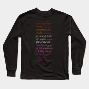 Hymn to Aphrodite: Ancient Greek poem (sunset pride flag) Long Sleeve T-Shirt